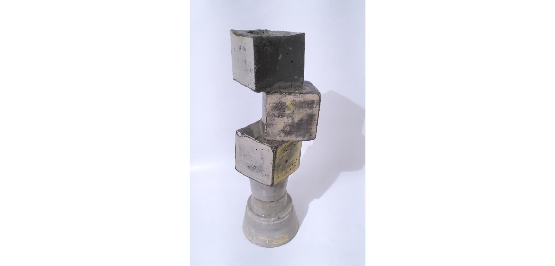 Balancing Block Votive Sculpture, 2020 For Sale 4