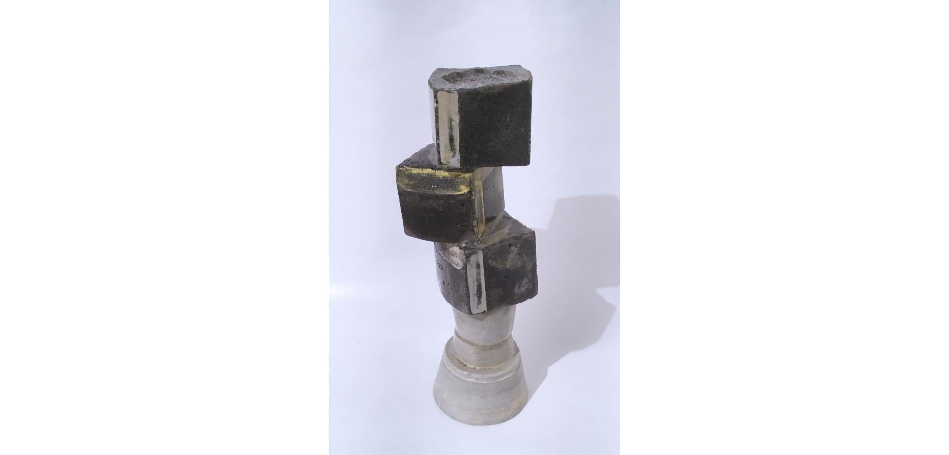 Balancing Block Votive Sculpture, 2020 For Sale 2