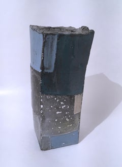 Blue and White Cube Votive Sculpture 2, 2020