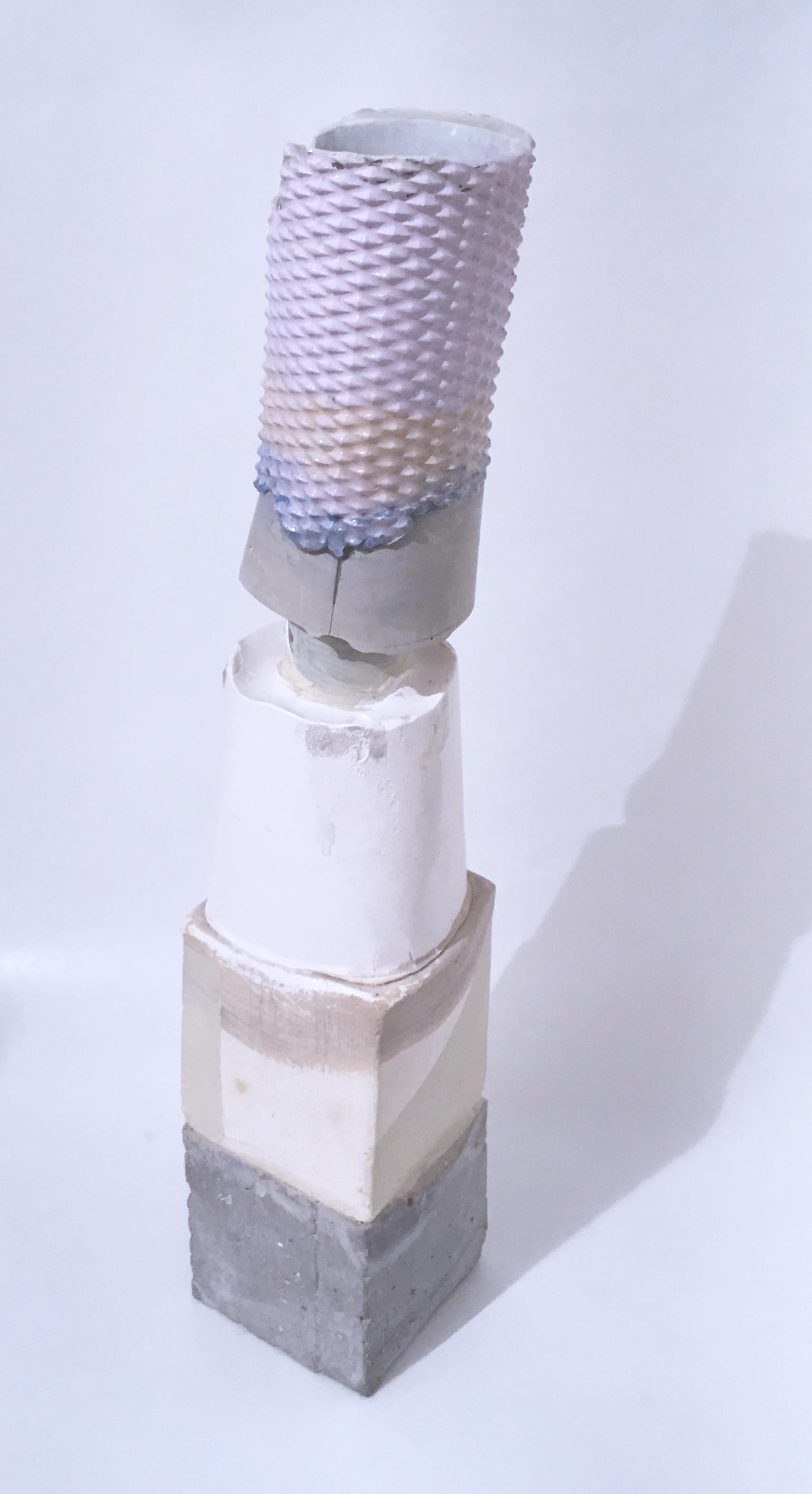 Layered Votive Sculpture (Lavendar/Grey), 2020 For Sale 1