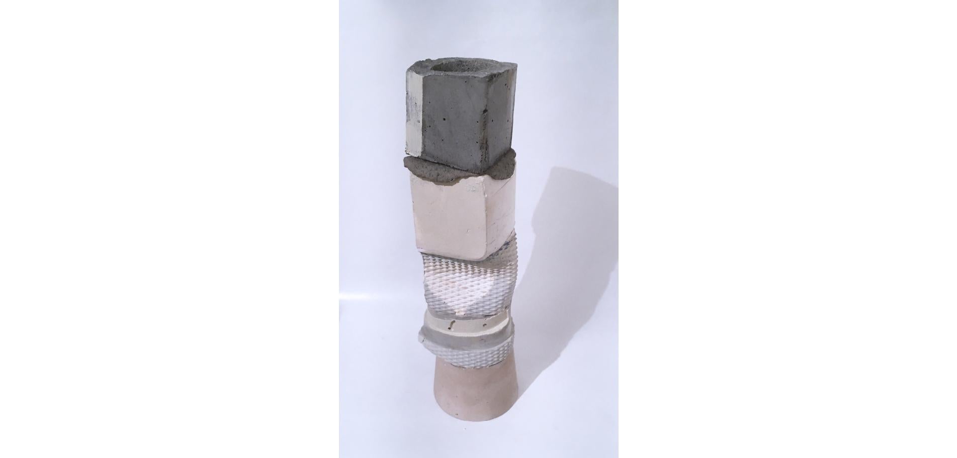 Mehrlagige Votive-Skulptur (Rosa/Grau/Weiß), 2020 im Angebot 9