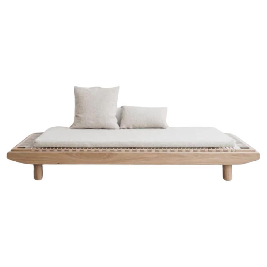 Dena Wool Greige Daybed by La Lune For Sale