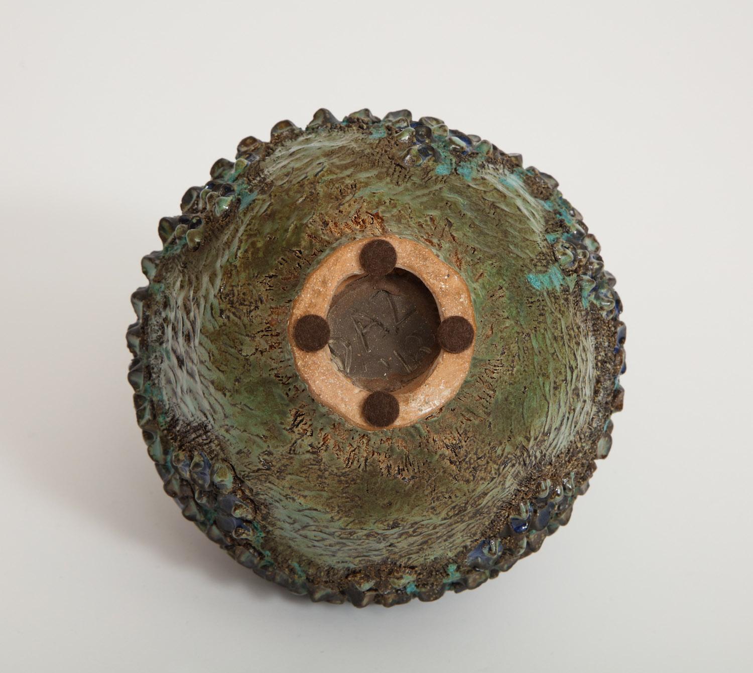 Contemporary Dena Zemsky Studio-Made, Bulbous Form Vase