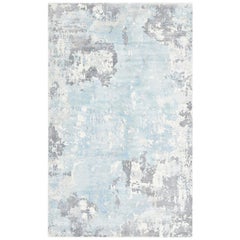 Denali, Contemporary Abstract Loom Knotted Area Rug, Cream