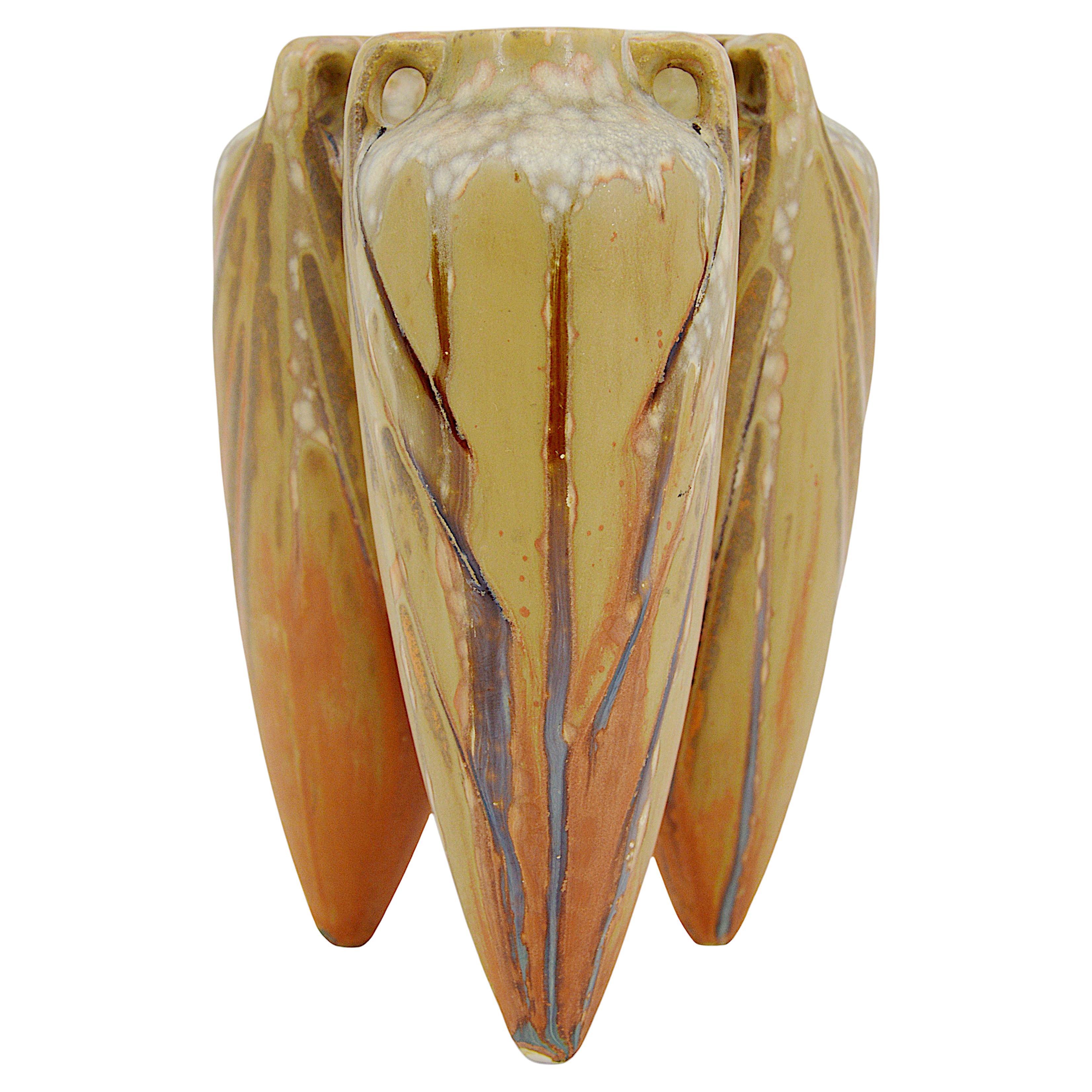 Vaso in gres Art Déco Denbac, 1920