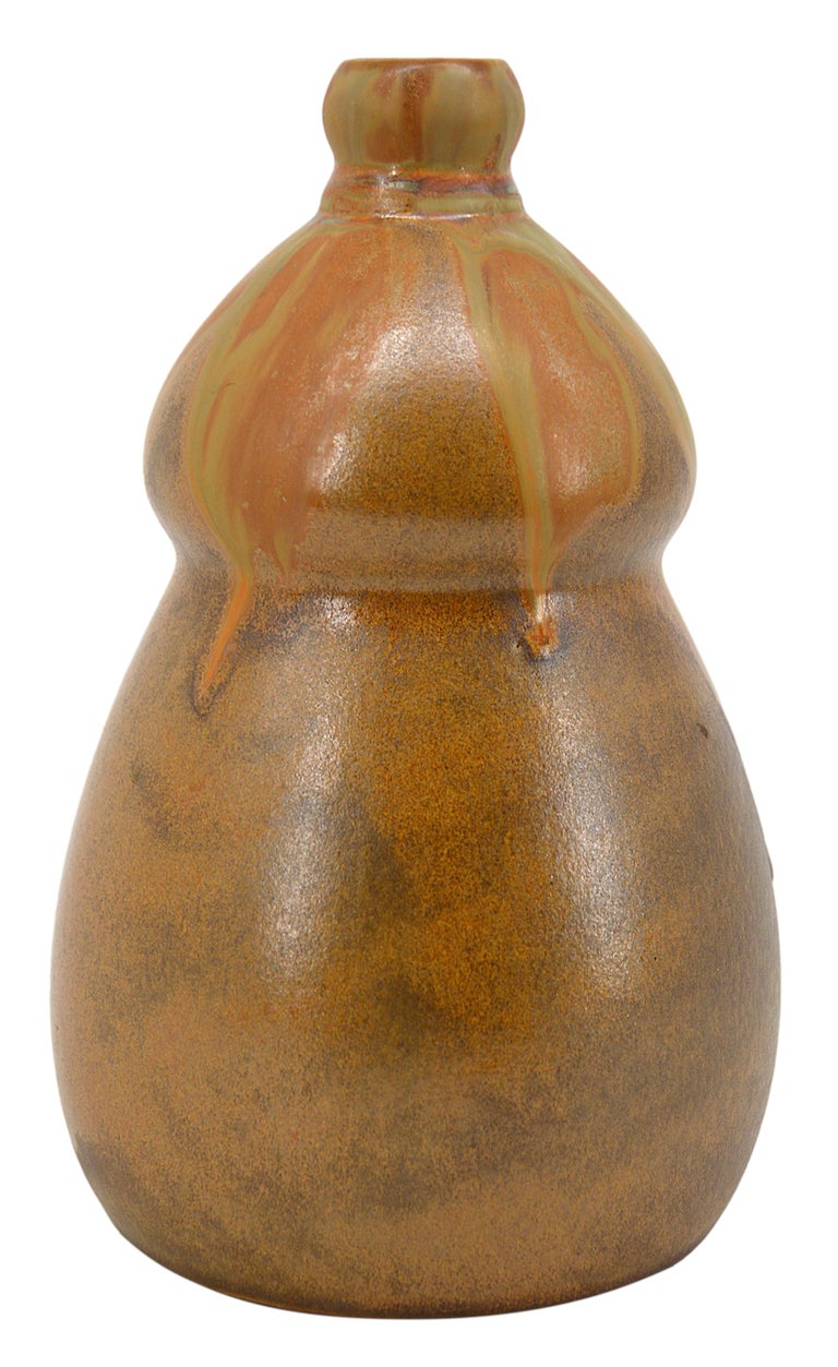 Denbac French Art Deco Stoneware Bottle for Cointreau 1920 In Excellent Condition For Sale In Saint-Amans-des-Cots, FR