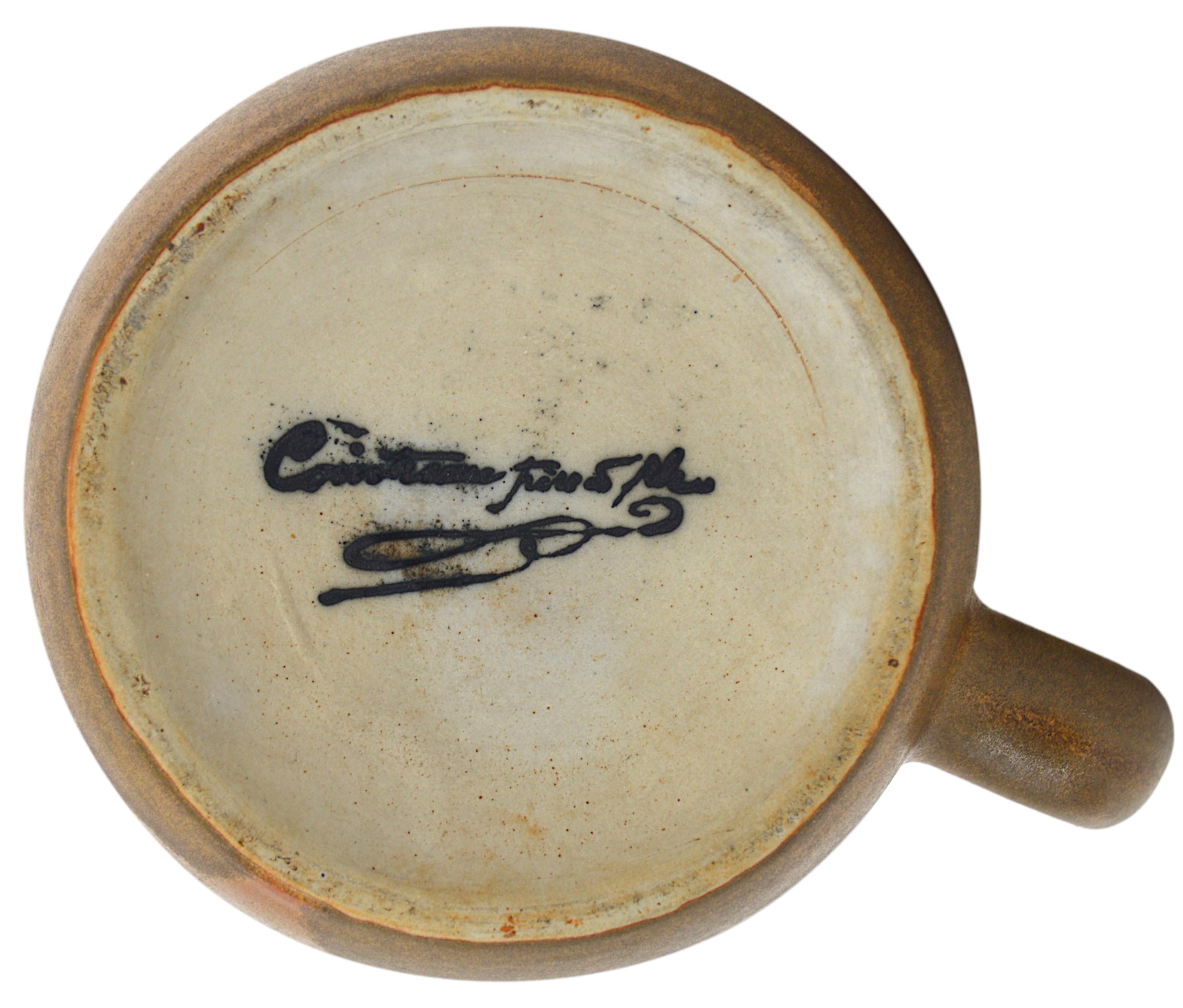 Début du 20ème siècle Bouteille en grès Art Déco française Denbac pour Cointreau 1920 en vente