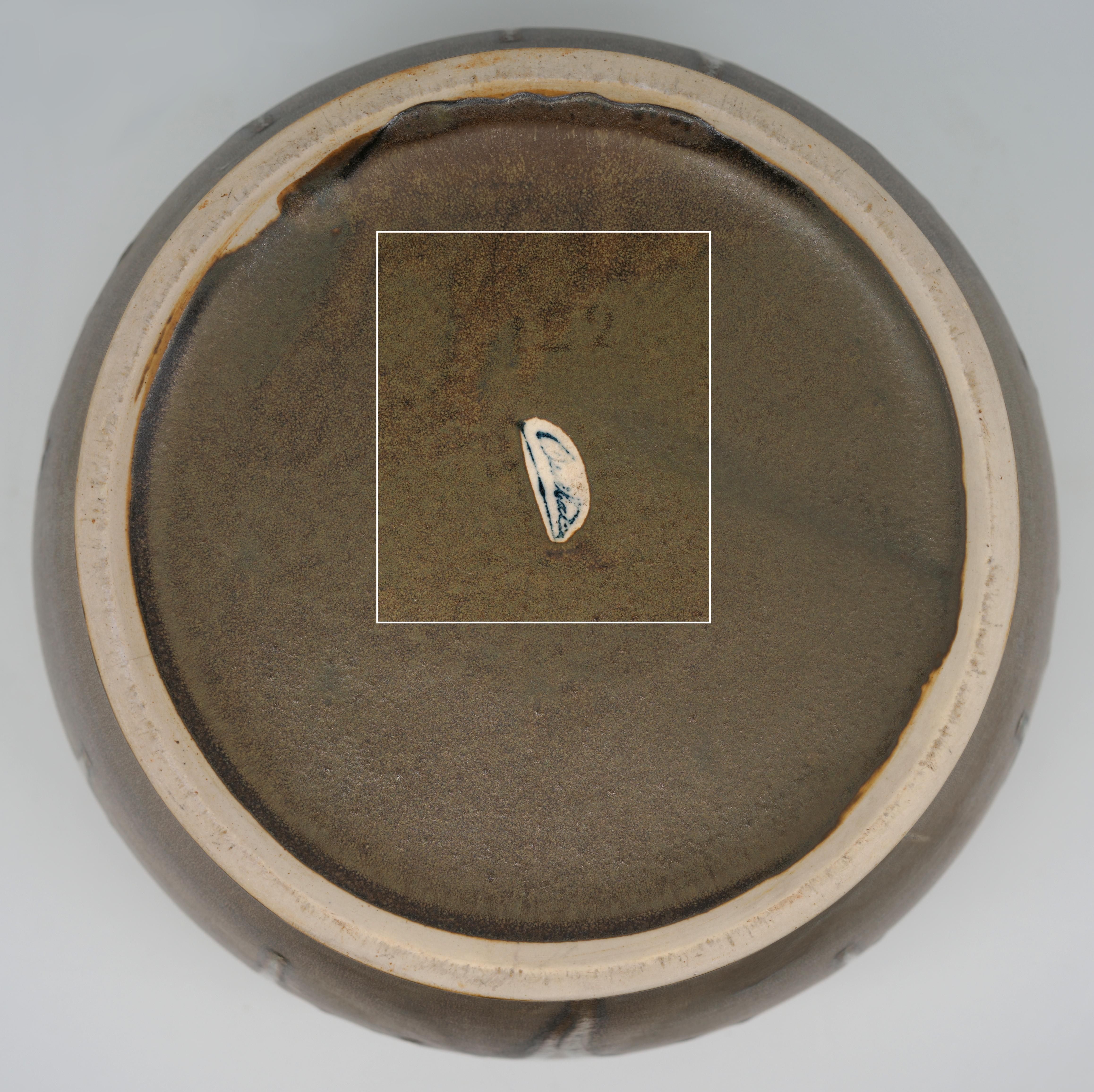 Fioriera in gres francese Art Deco di Denbac, anni '10 del XIX secolo in vendita 5