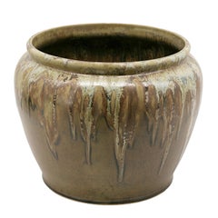 DENBAC Macetero francés Art Decó de gres, años 1910