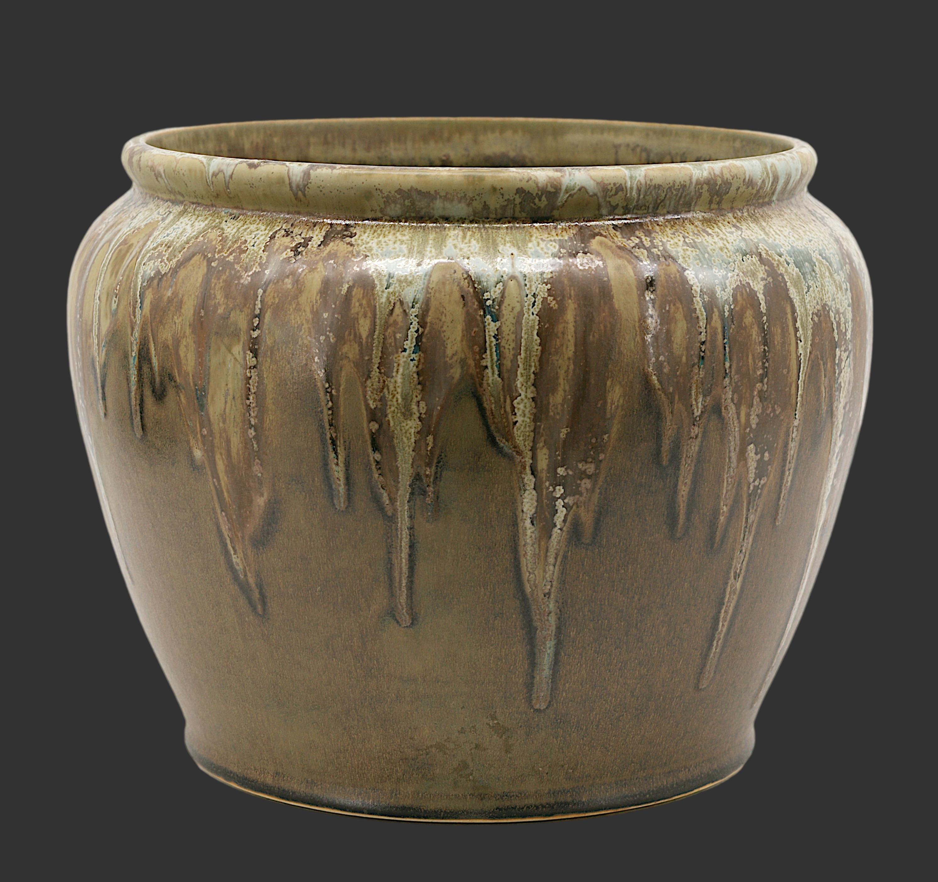 Francese Fioriera in gres francese Art Deco di Denbac, anni '10 del XIX secolo in vendita