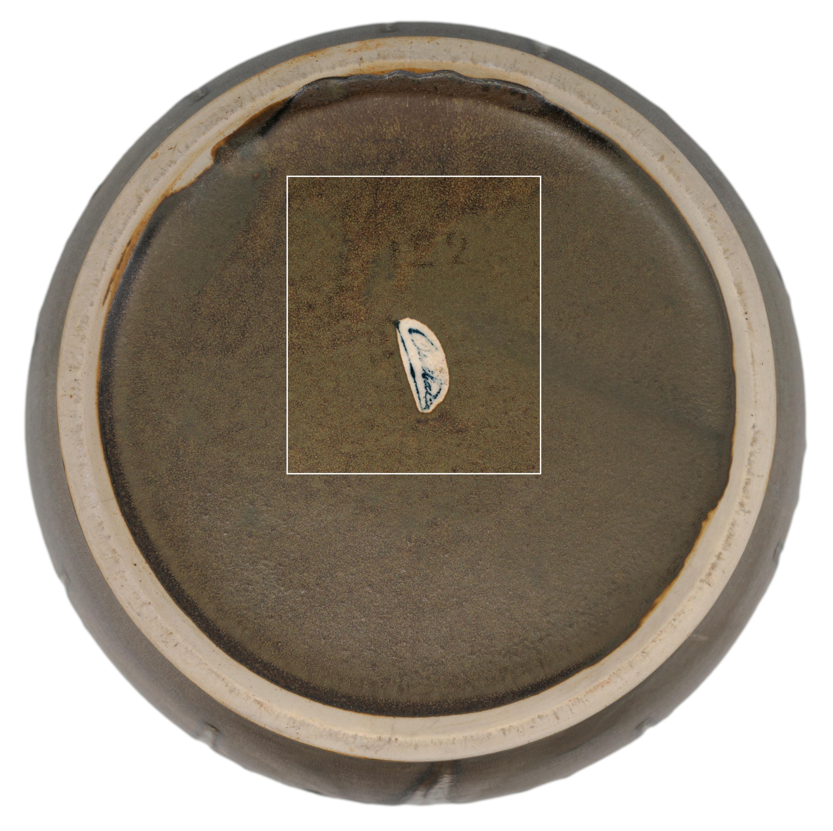 Ceramica Fioriera in gres francese Art Deco di Denbac, anni '10 del XIX secolo in vendita