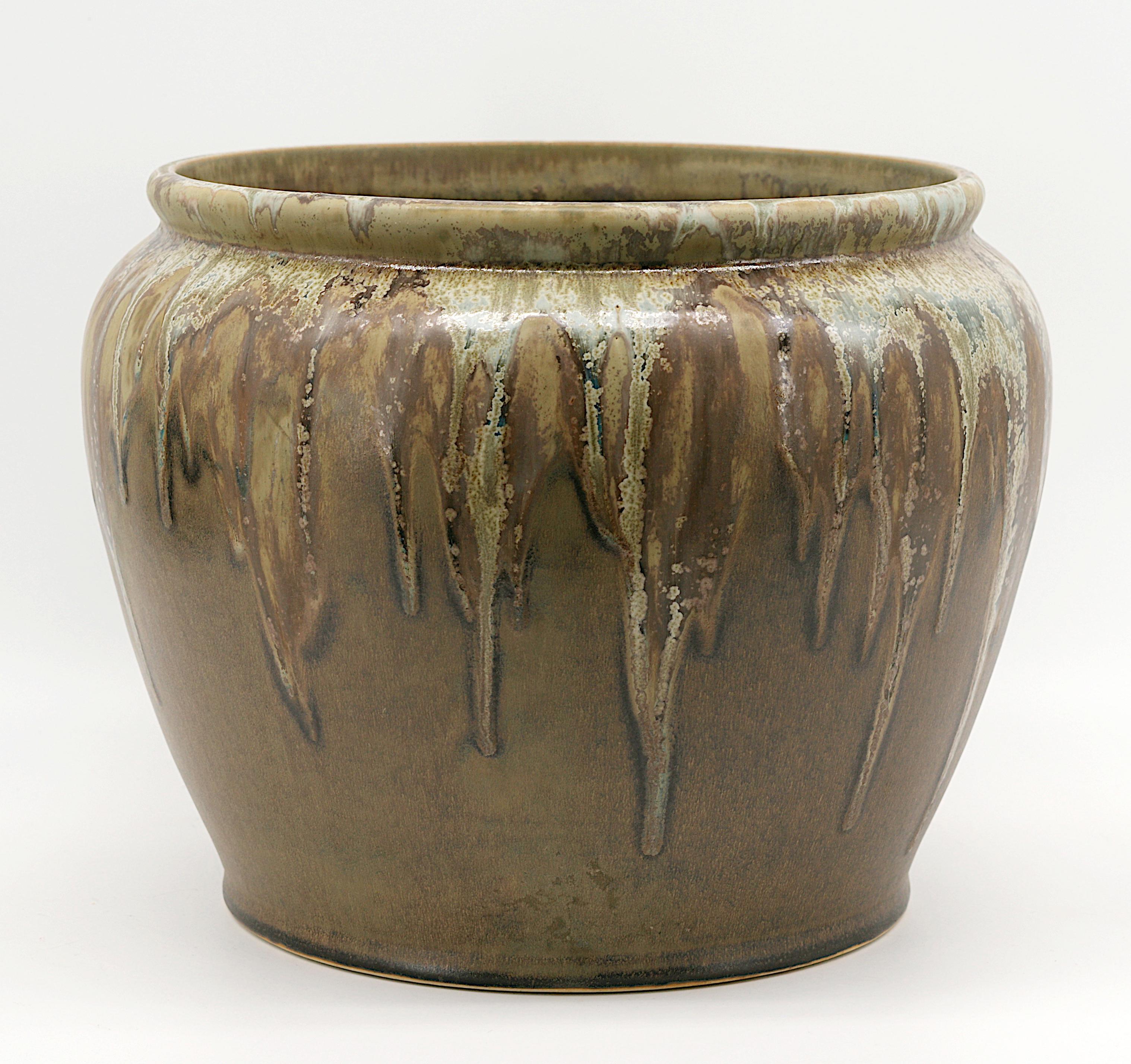 Fioriera in gres francese Art Deco di Denbac, anni '10 del XIX secolo in vendita 2