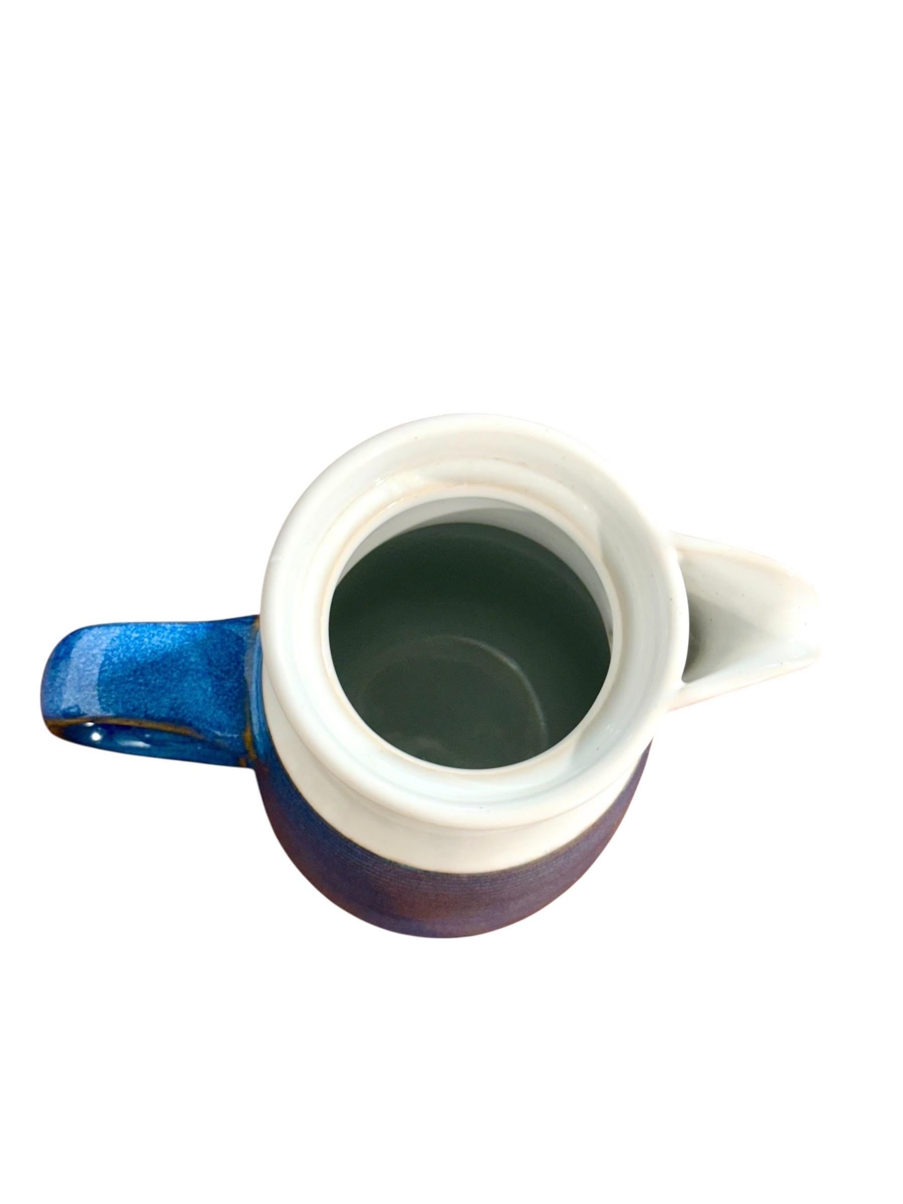 Denby England, service à café bleu et blanc, milieu du 20e siècle en vente 8