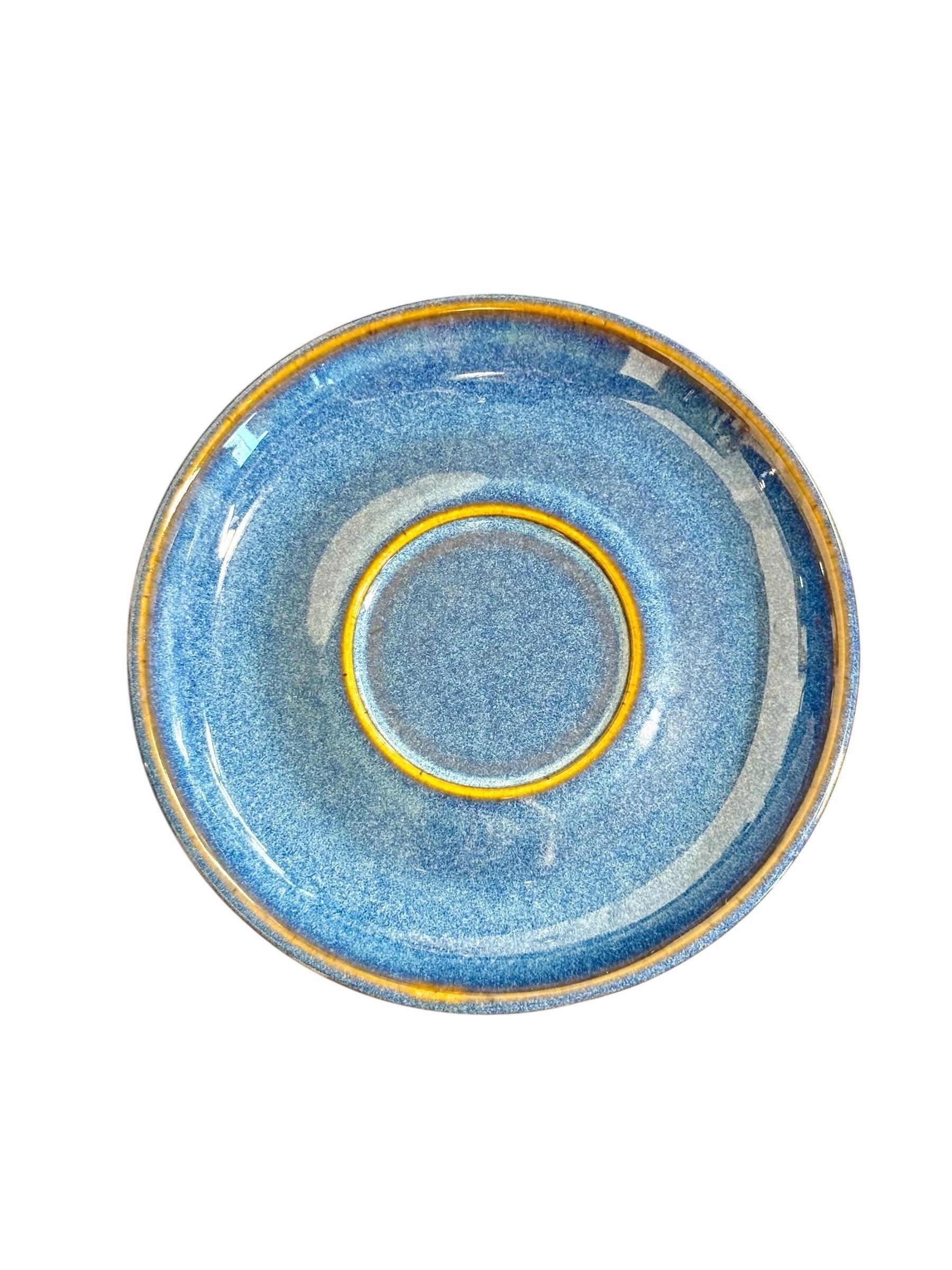 Denby England, service à café bleu et blanc, milieu du 20e siècle en vente 10
