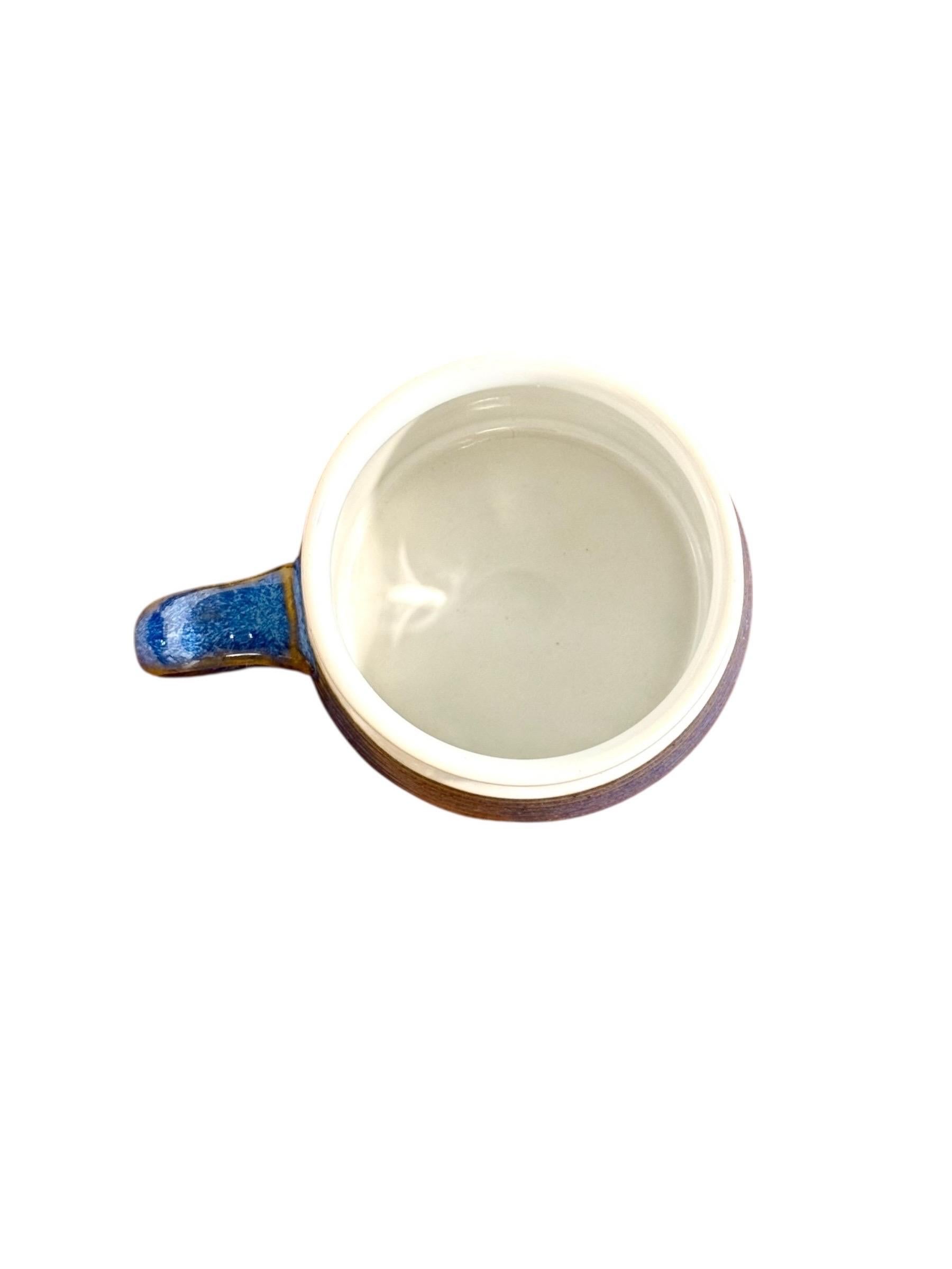 Denby England, service à café bleu et blanc, milieu du 20e siècle en vente 1