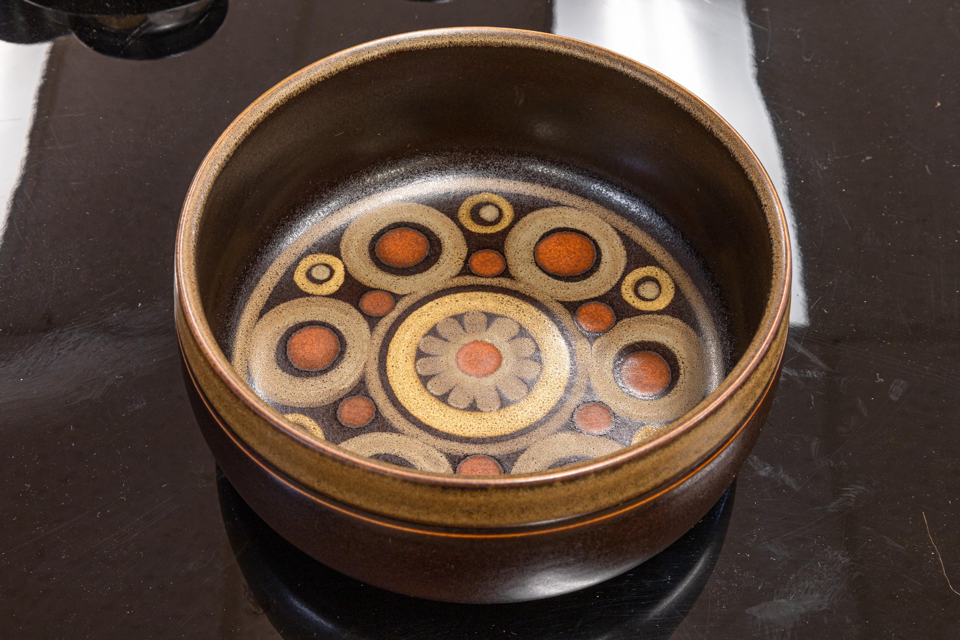 Denby Samarkand Mid Century Modern 32 Piece Brown Ceramic Dish and Serving Set 6