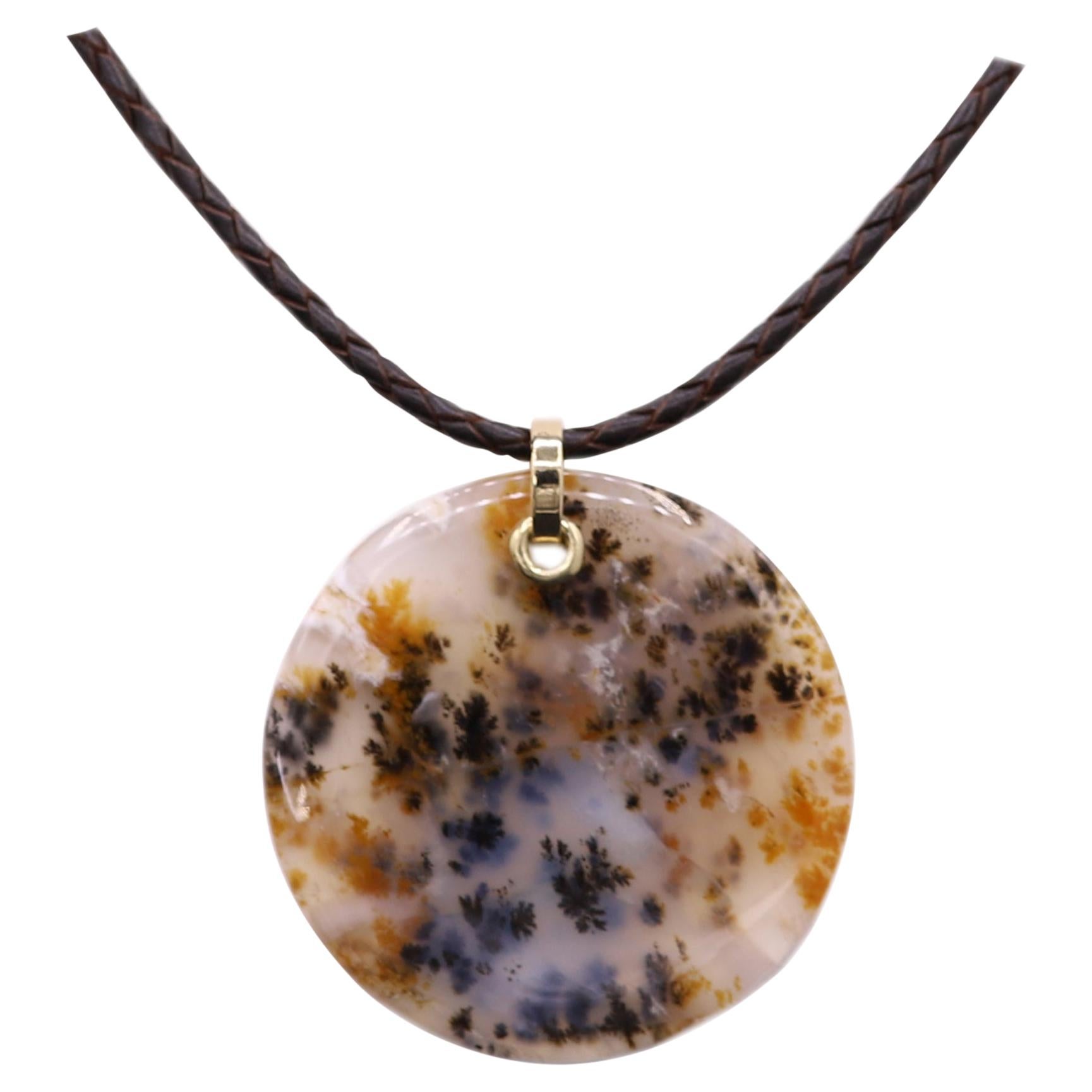 Agate 14k Gold Necklace - 146 For Sale on 1stDibs | gold agate
