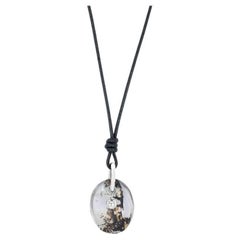 Dendritic Quartz '26.50ct' Necklace in 18k White Gold