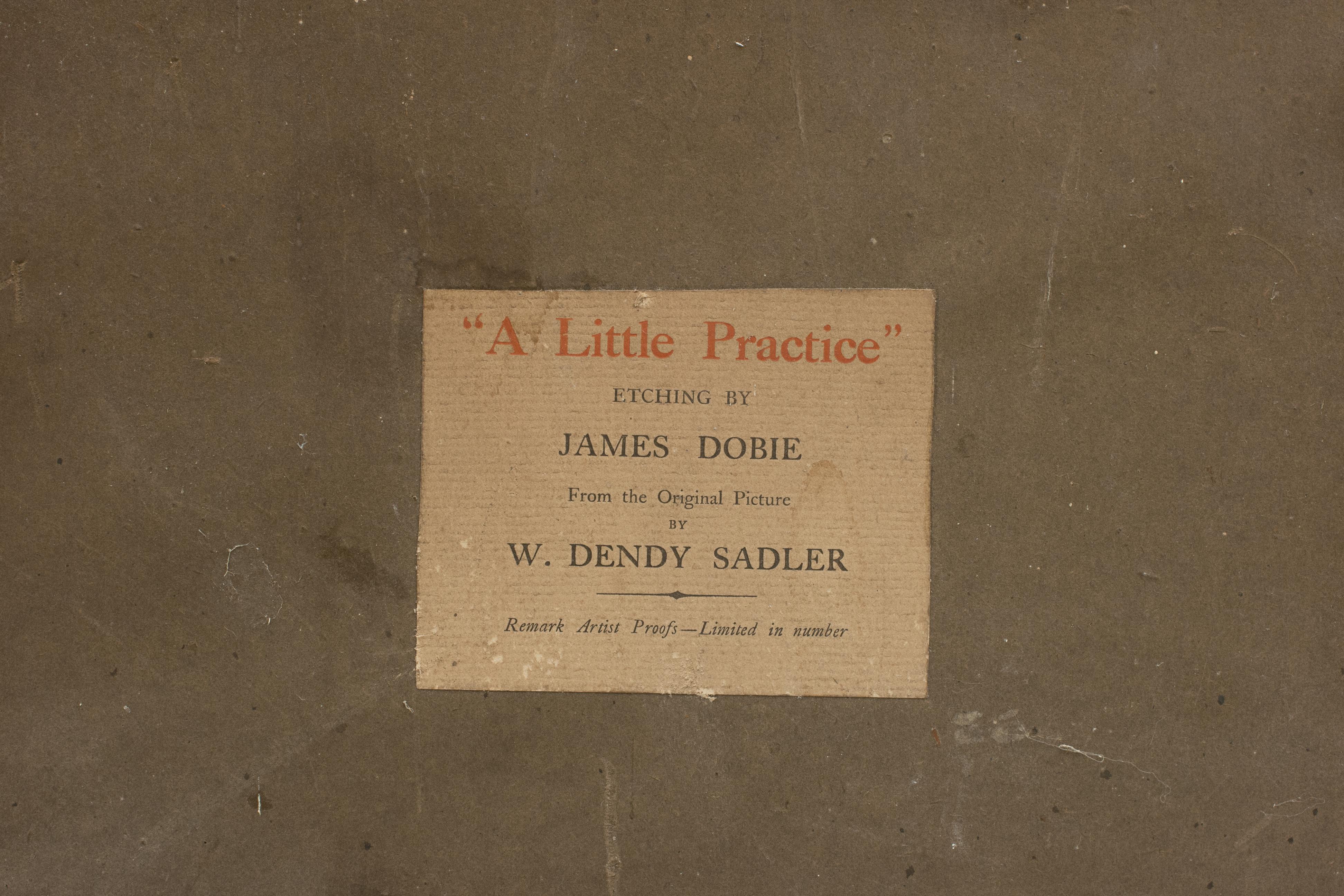 Dendy Sadler, „A Little Practice“ Golfdruck (Englisch) im Angebot