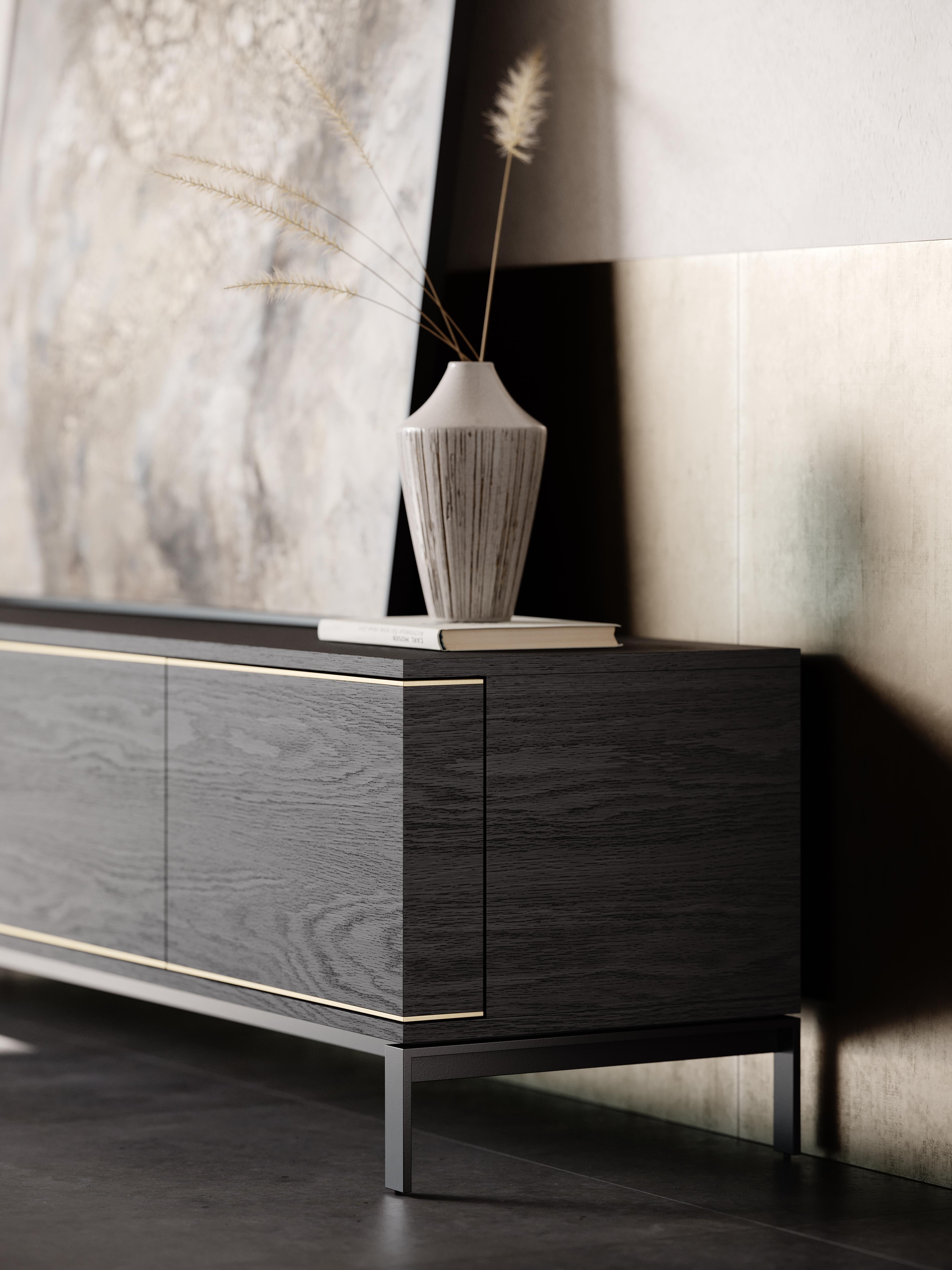 Dener TV Cabinet in Wood Veneer, Contemporary Portuguese Design In New Condition For Sale In Porto, PT