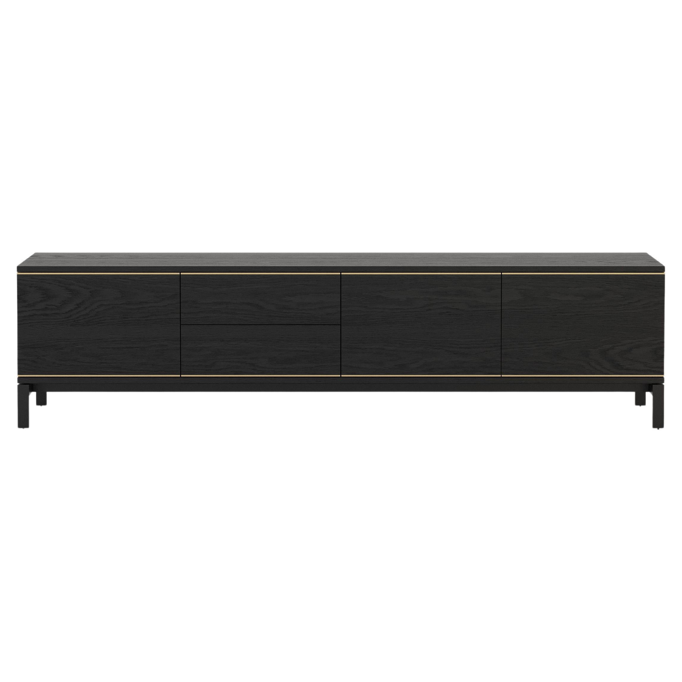 Dener TV Cabinet in Wood Veneer, Contemporary Portuguese Design For Sale