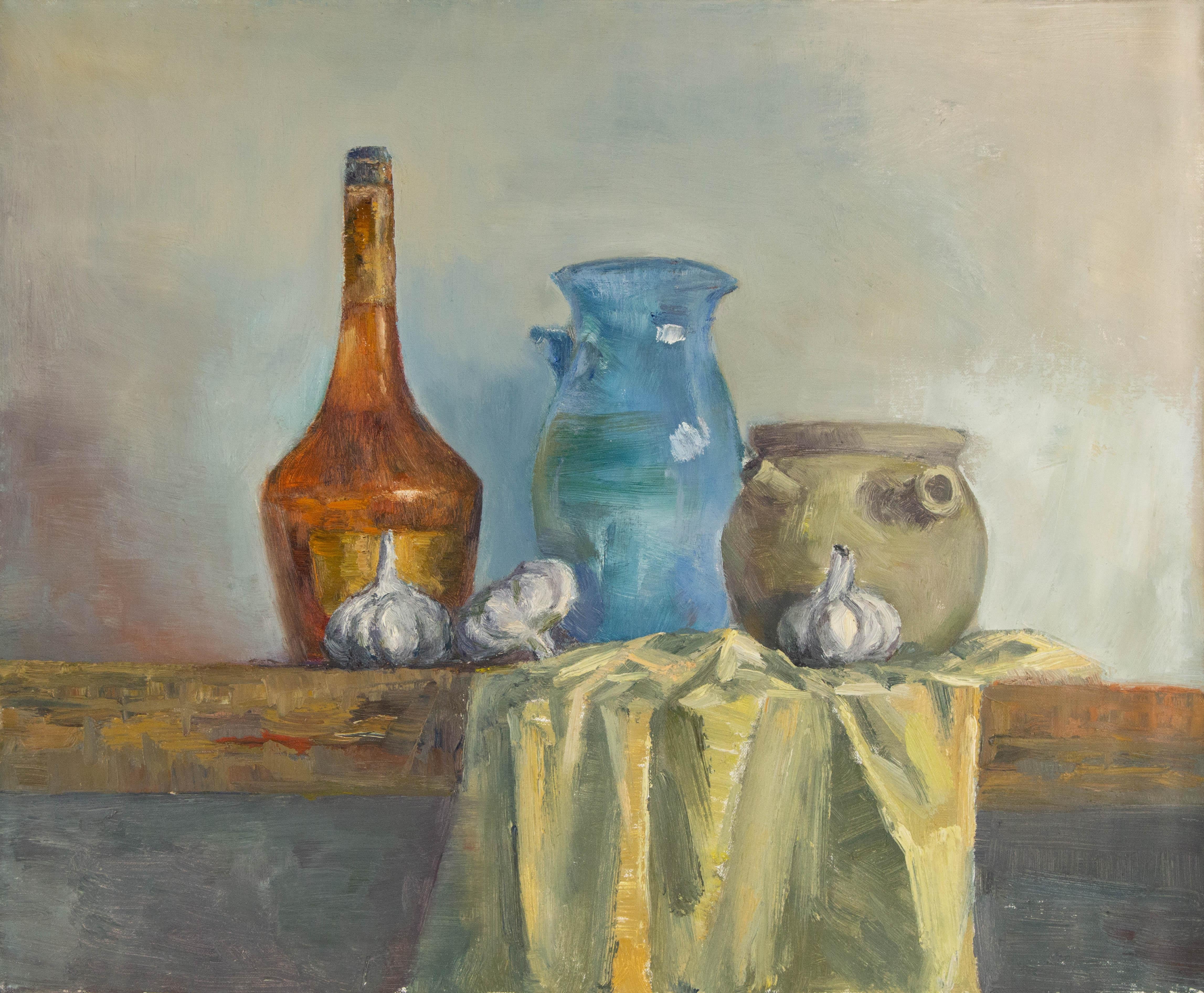 Dengsheng Ji Still Life Original Oil On Canvas "Untitled III"