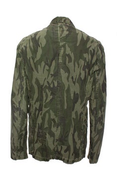 Denham, Veste en jean avec imprimé army