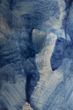 Denim 02 Glazed Stoneware Stool by Pascale Girardin