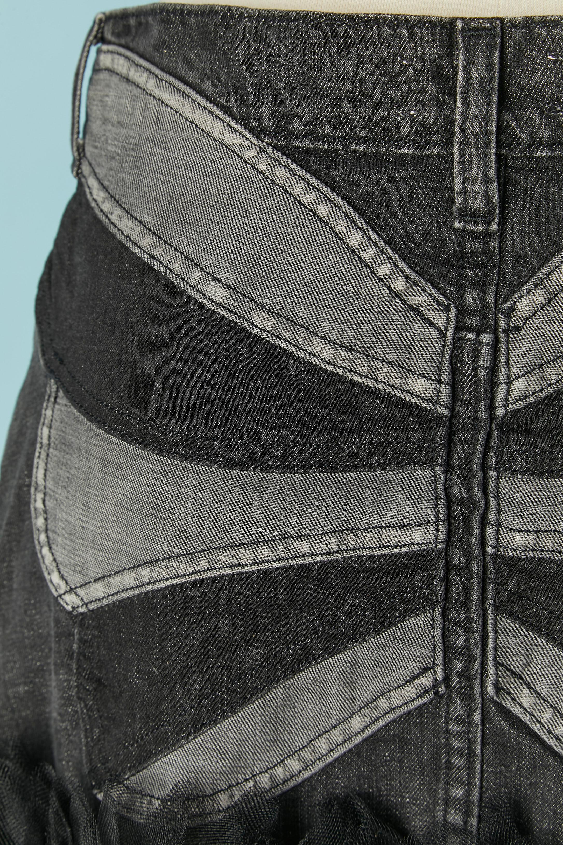 Rock aus Denim und Tüll RED VALENTINO im Angebot 2