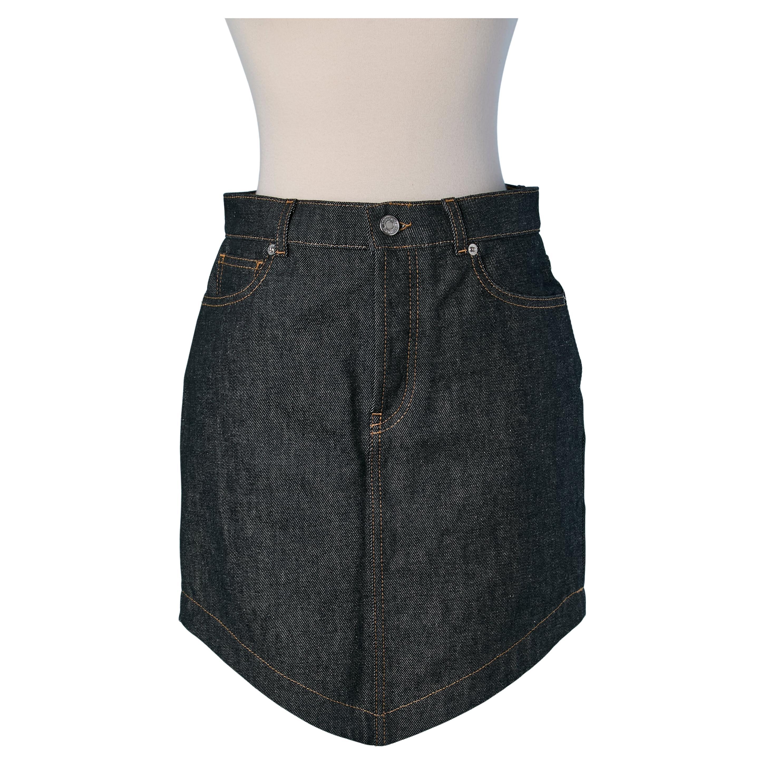 Denim asymmetrical skirt ALEXANDRE VAUTHIER