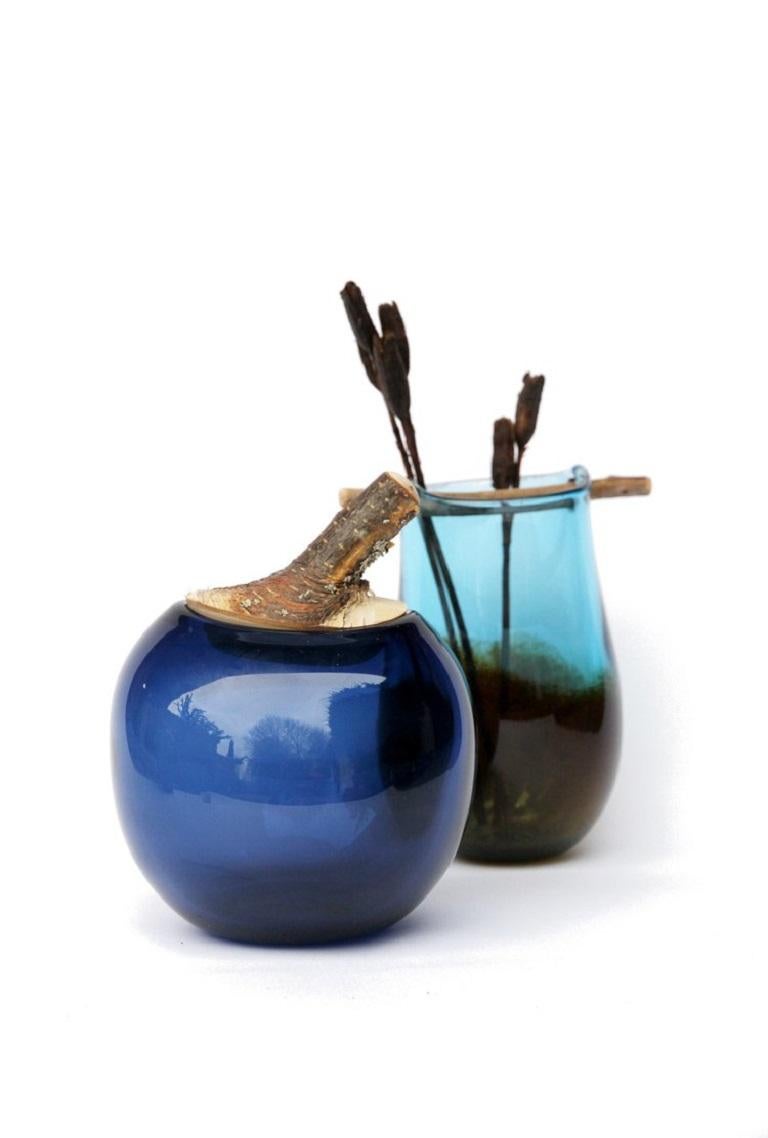 Organic Modern Denim Blue Branch Bowl, Pia Wüstenberg For Sale