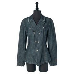 Giacca doppiopetto in denim Marithé et François Girbaud