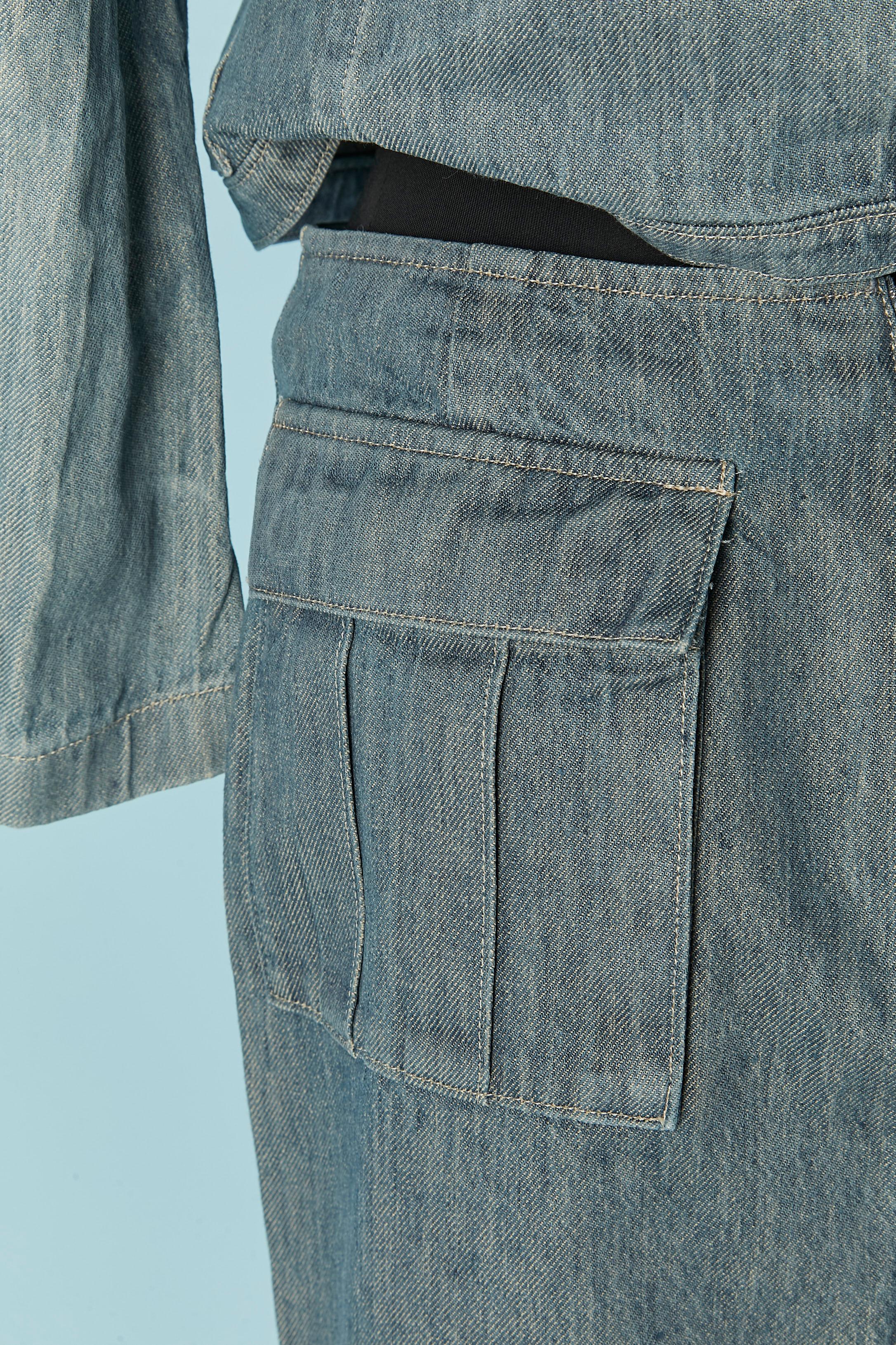 Denim jacket and skirt ensemble JUNKO SHIMADA For Sale 2