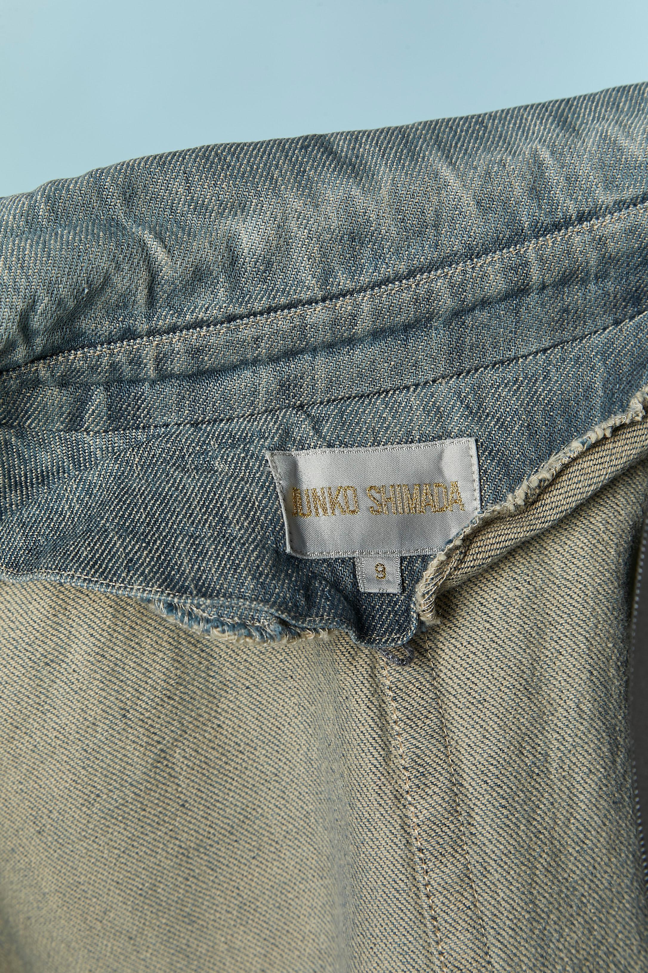 Denim jacket and skirt ensemble JUNKO SHIMADA For Sale 3