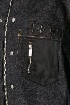 Denim jacket with black nylon details CHRISTIAN DIOR & SACAI