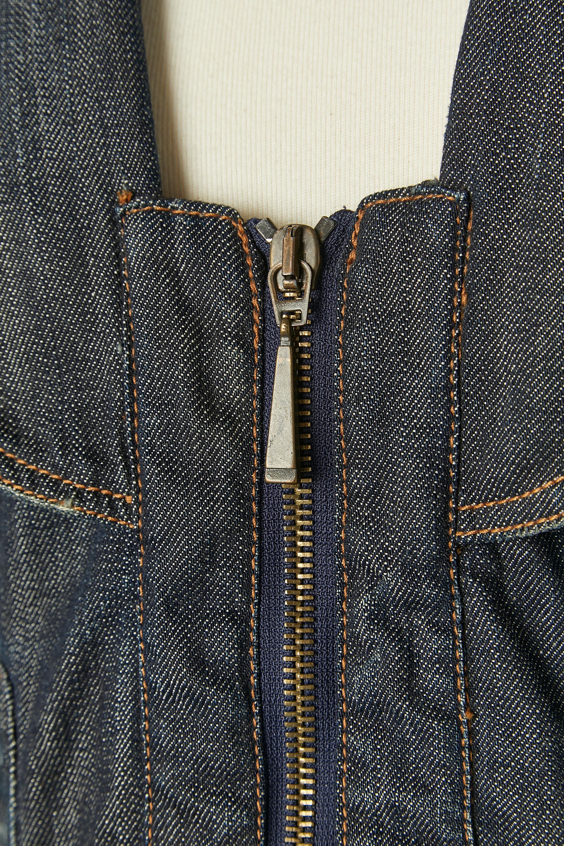 Denim-Jacke aus Denim mit Verzierungen MUGLER (Schwarz) im Angebot
