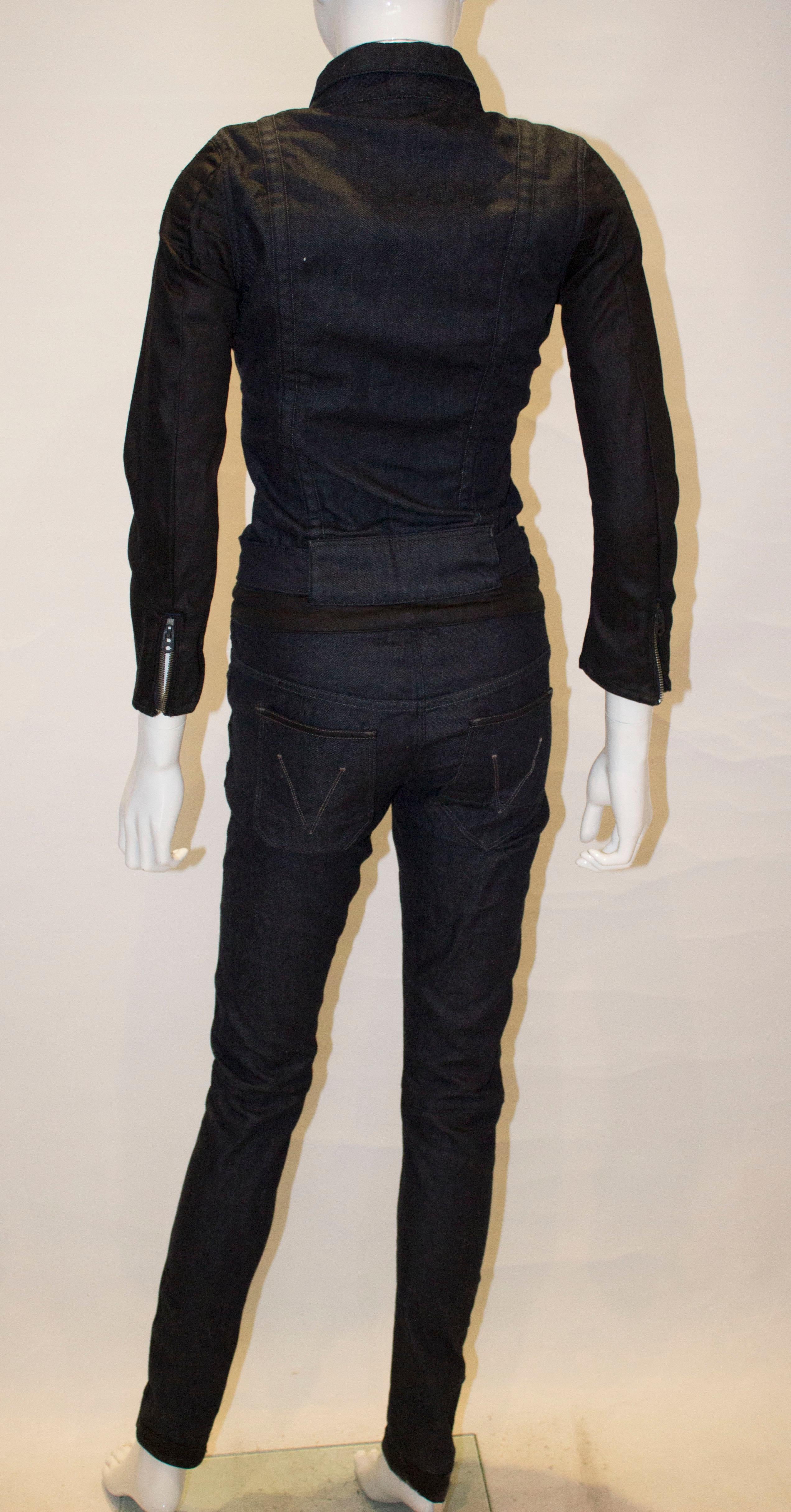 Denim Jumpsuit by Raw , G Star In Good Condition For Sale In London, GB