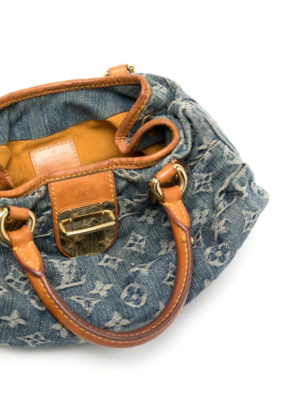 Louis Vuitton Denim Monogram Mini Pleaty Bag In Good Condition In London, GB