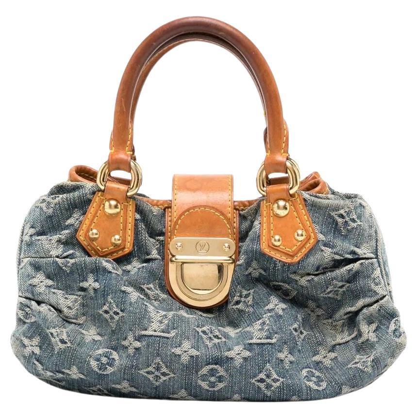 100% AUTHENTIC Louis Vuitton Monogram Denim Mini Pleaty Bag