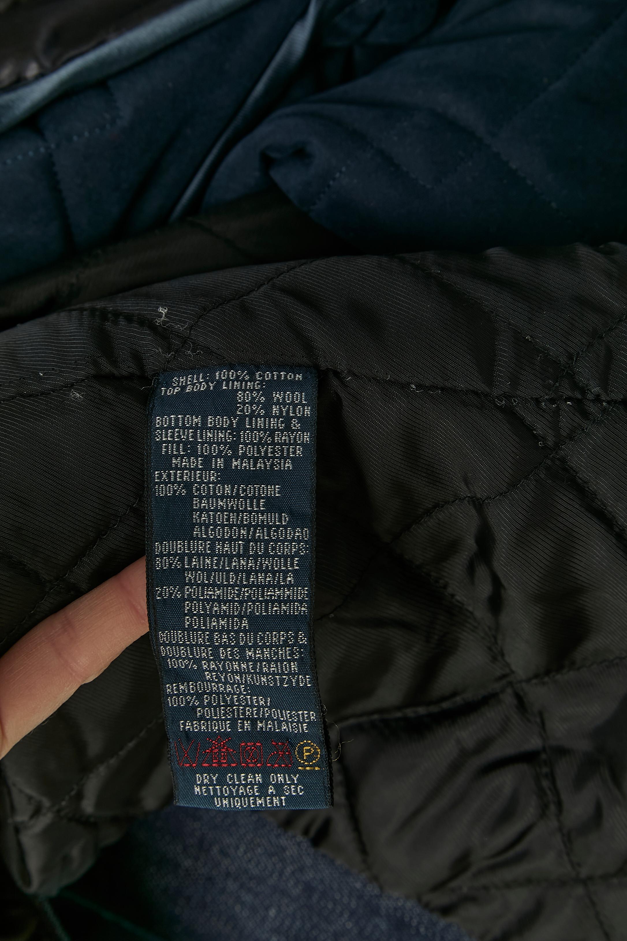 Denim quilted double breasted peacoat POLO RALPH LAUREN For Sale 6
