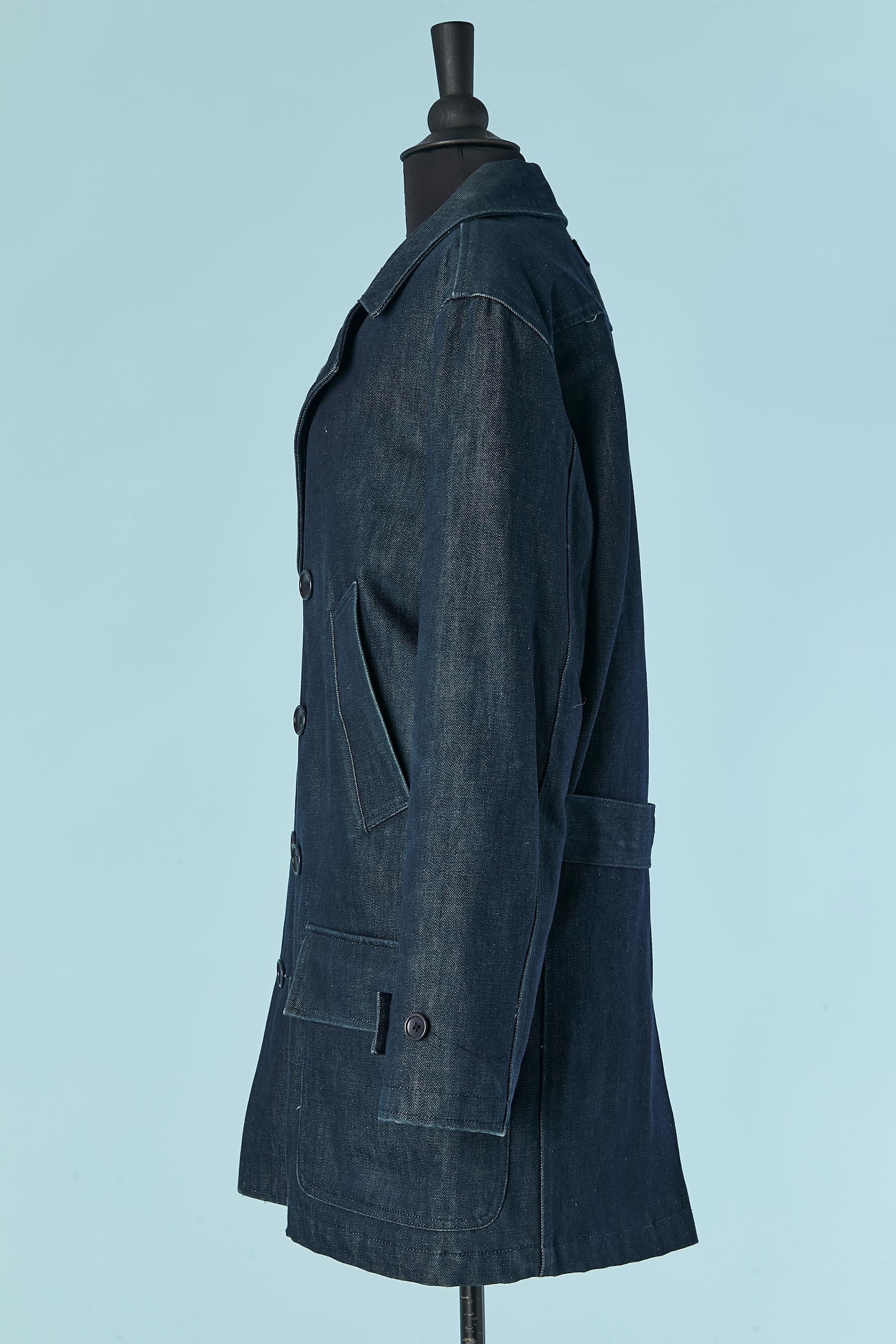 Women's or Men's Denim quilted double breasted peacoat POLO RALPH LAUREN For Sale