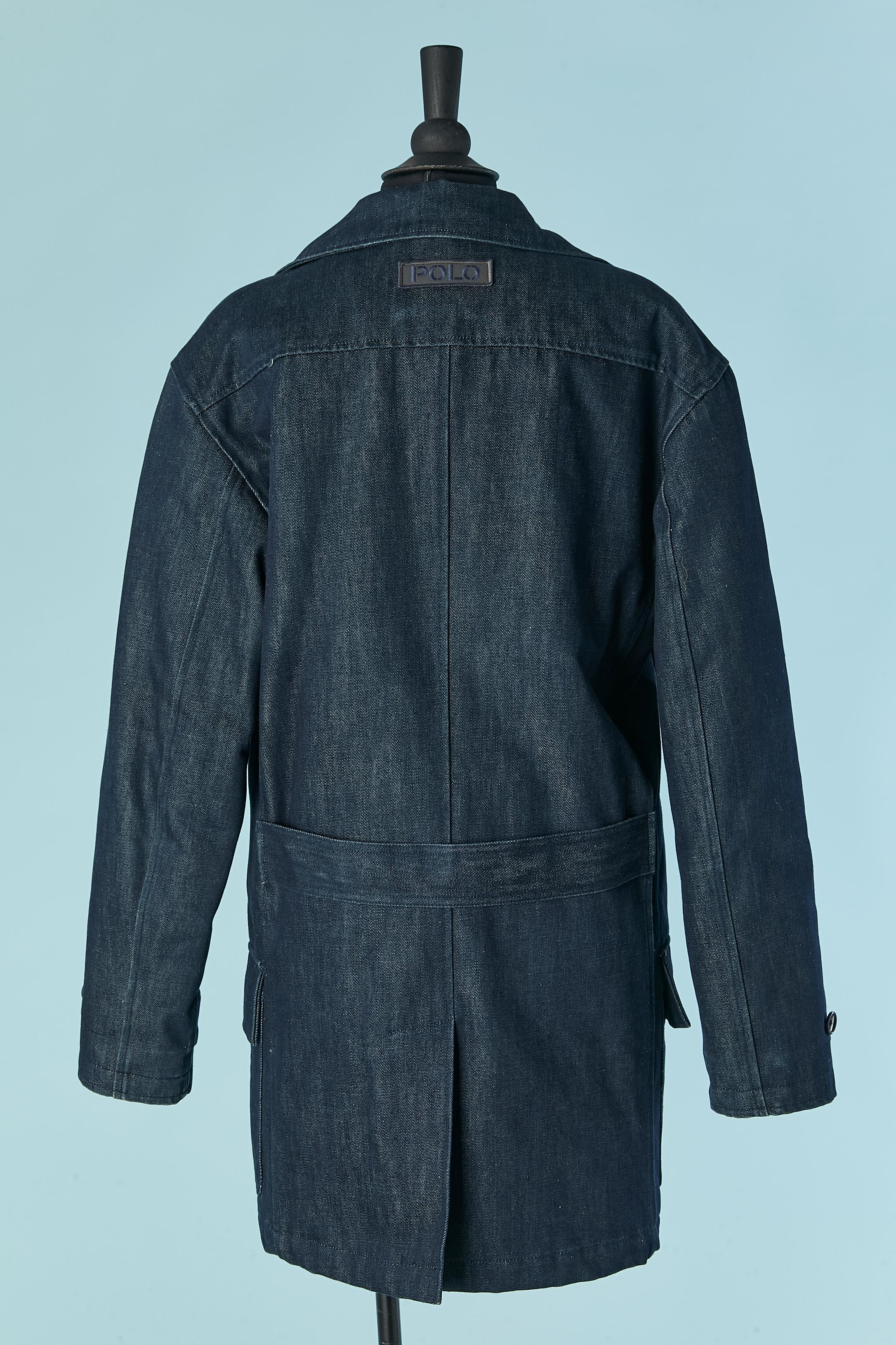 Denim quilted double breasted peacoat POLO RALPH LAUREN For Sale 1