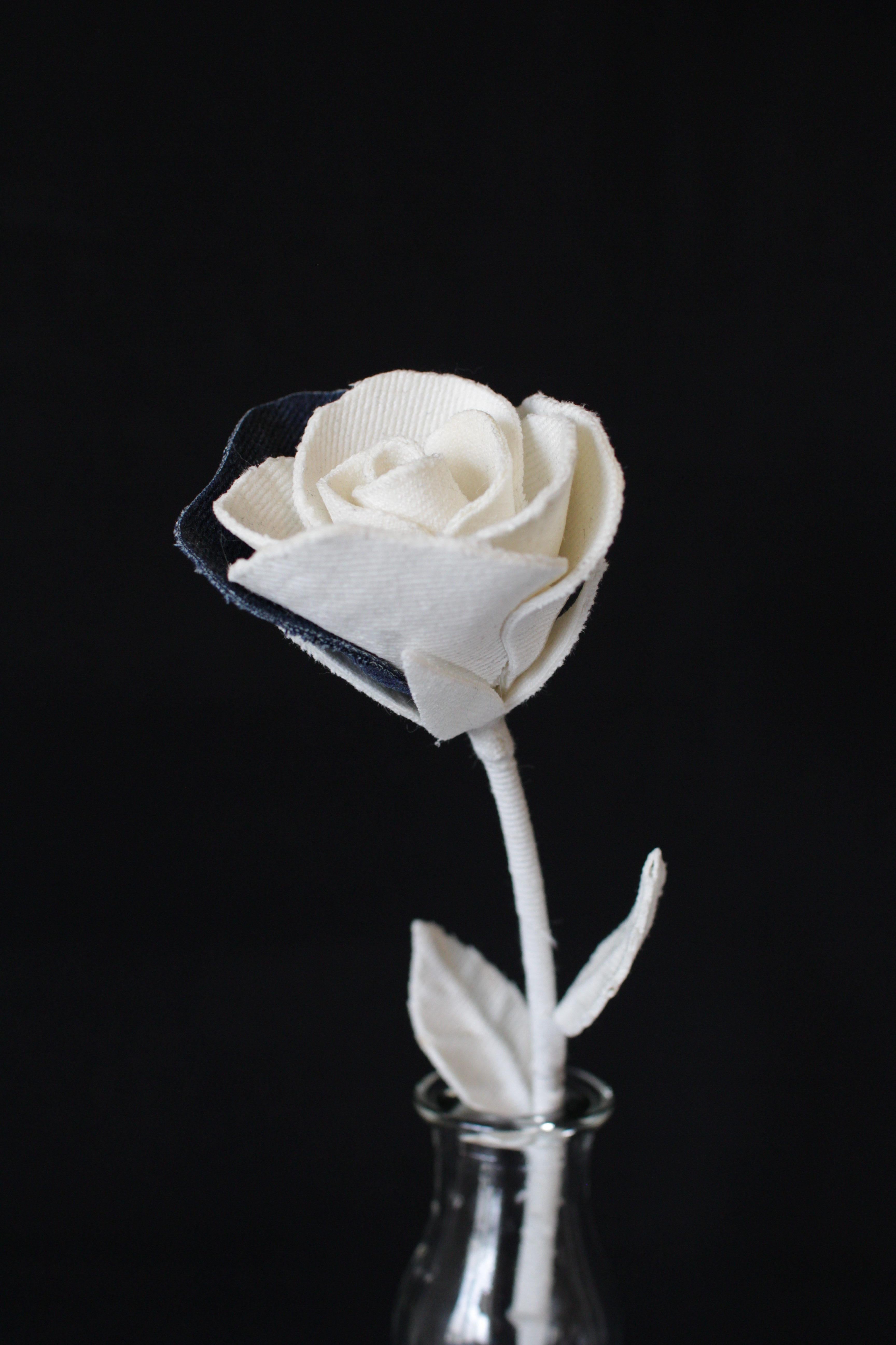 Contemporary Denim Rose2 For Sale