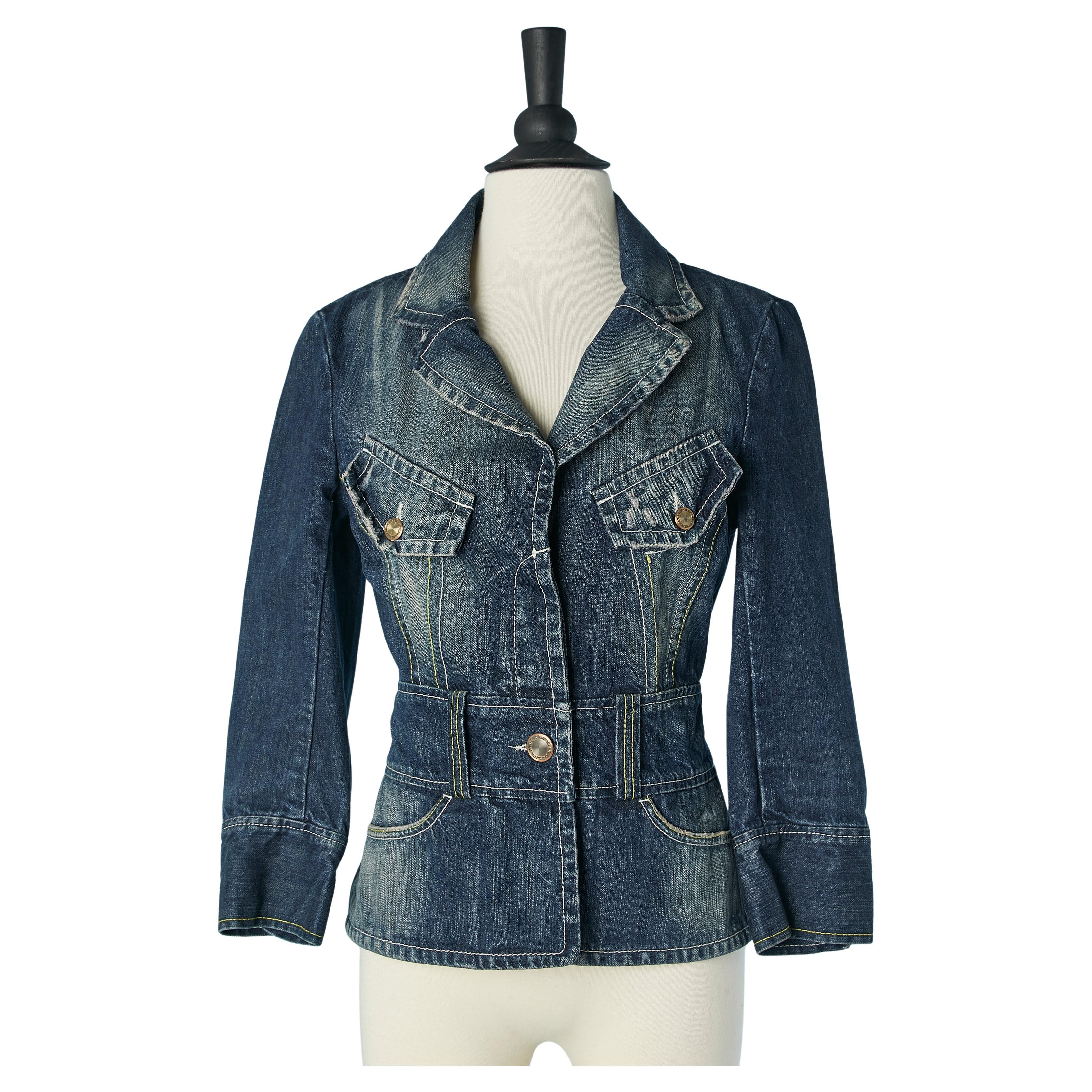 Denim single breasted jacket Jean-Paul Gaultier Jean's For Sale