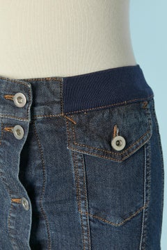 Denim skirt ( or bustier) with laces JEAN-PAUL GAULTIER