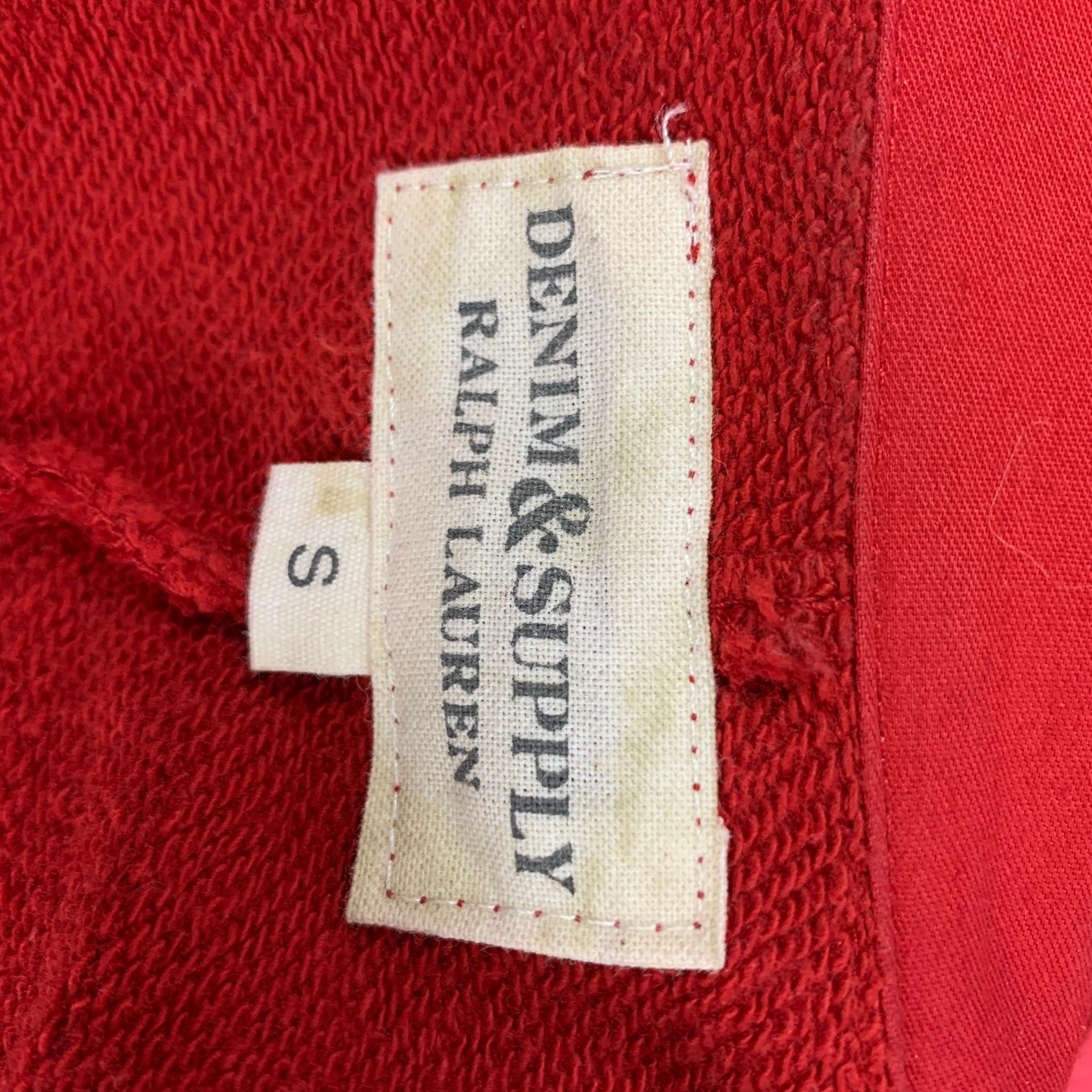 DENIM & SUPPLY by RALPH LAUREN Size M Red Black Cotton Military Jacket 3