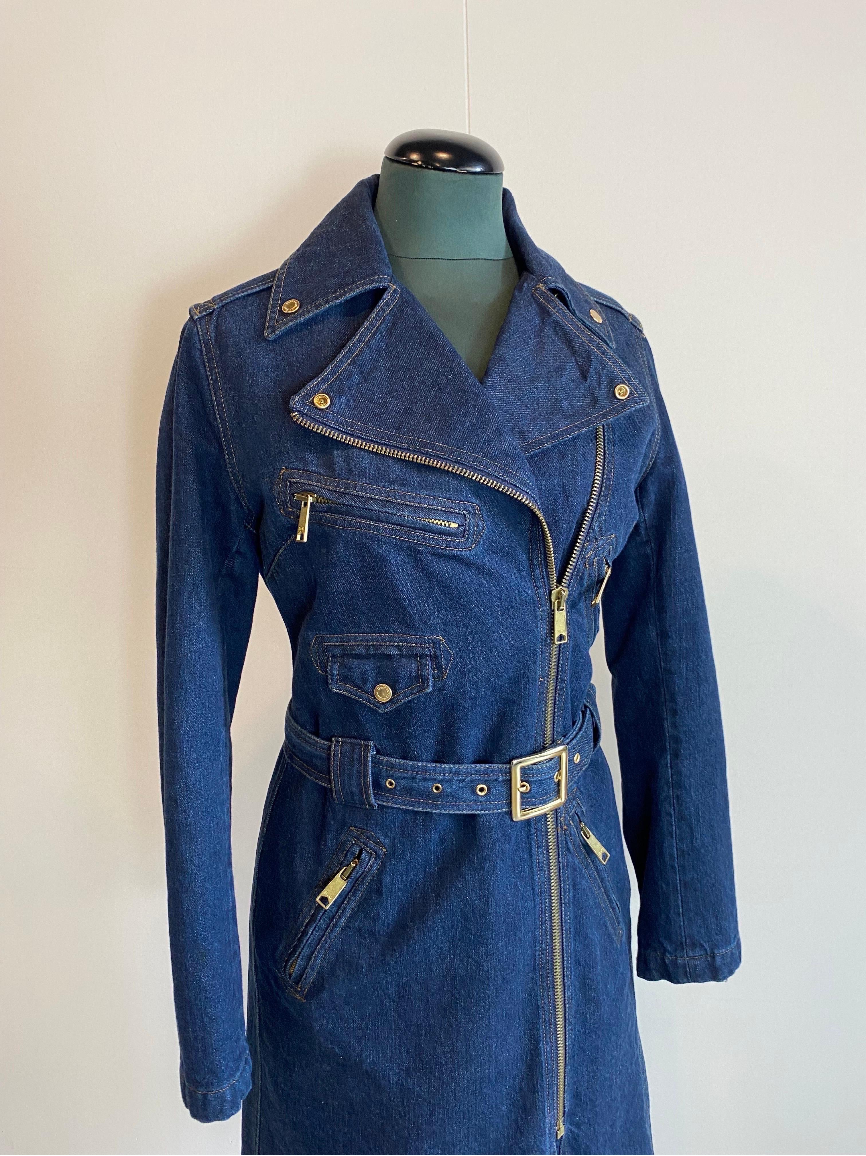Cazadora vaquera Biker Dolce & Gabbana Púrpura en venta