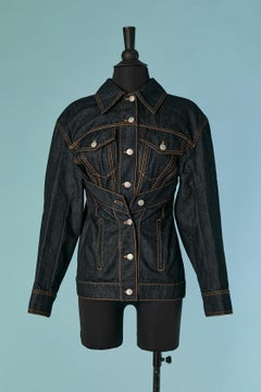 Denim Trompe l'oeil jacket ALEXANDER McQUEEN