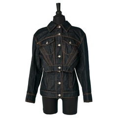 Denim Trompe l'oeil jacket ALEXANDER McQUEEN