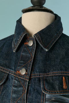 Denim vest with see-through thread fringes JEAN-PAUL GAULTIER JEANS